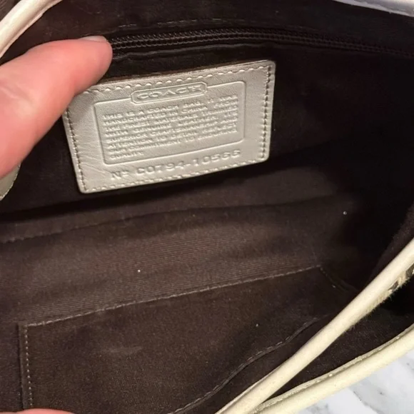 Coach Brown and Cream Crossbody Bag - Picture 11 of 13